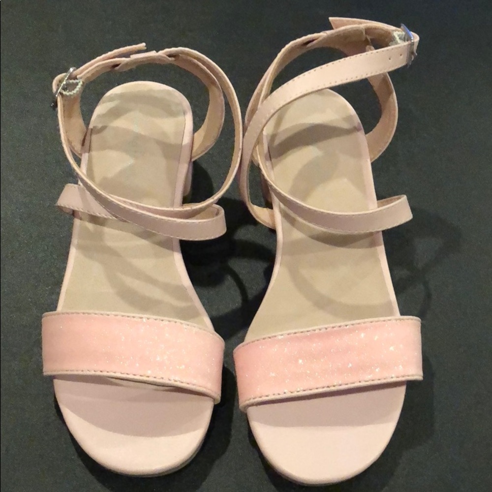 Chasing Fireflies Pink Glitter Strap Shoe